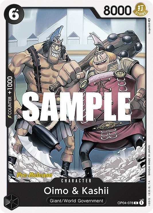 Image for Oimo & Kashii - One Piece Card Game
