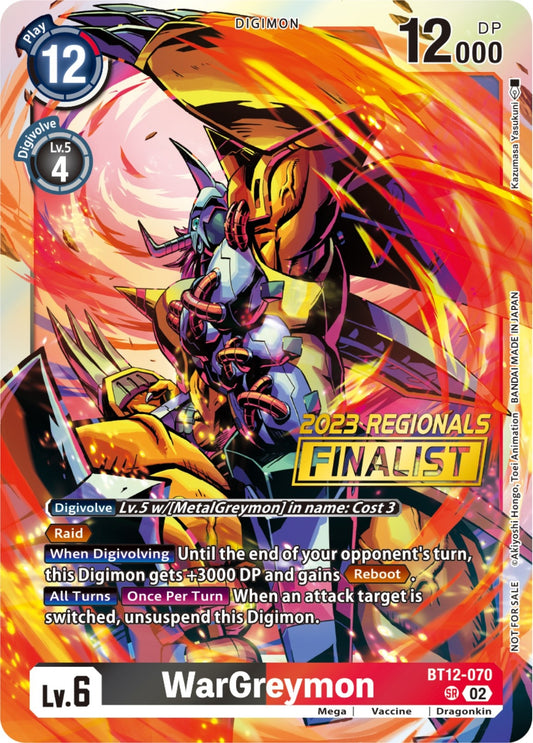 Image for WarGreymon (2023 Regionals Finalist) - Digimon Card Game