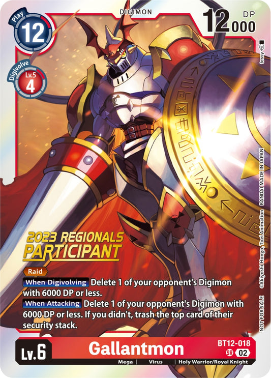 Image for Gallantmon (2023 Regionals Participant) - Digimon Card Game