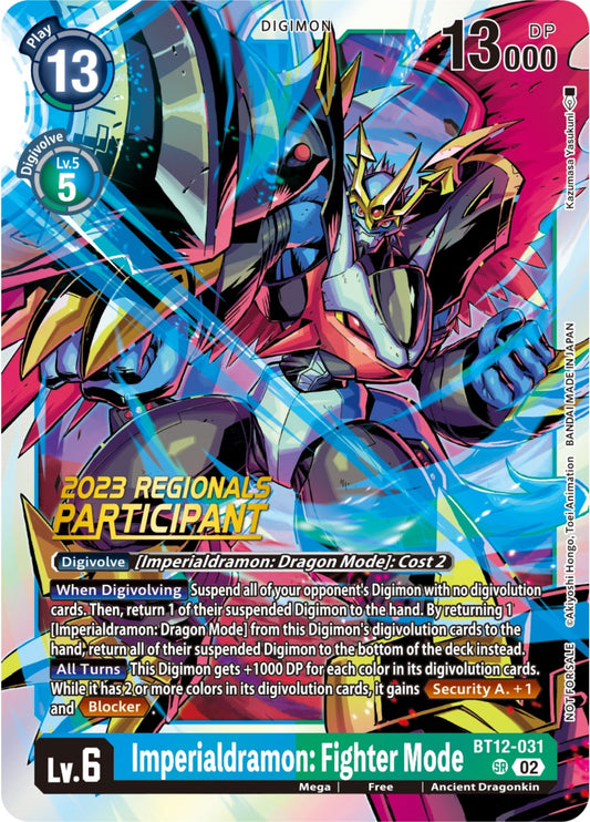 Image for Imperialdramon: Fighter Mode (2023 Regionals Participant) - Digimon Card Game