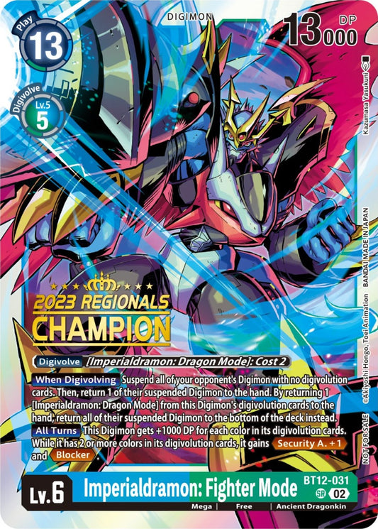 Image for Imperialdramon: Fighter Mode (2023 Regionals Champion) - Digimon Card Game