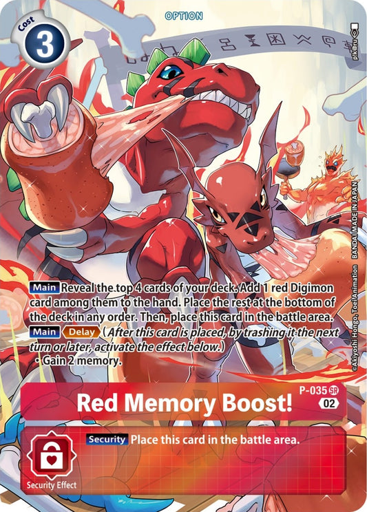 Image for Red Memory Boost! - P-035 (Digimon Adventure Box 2) - Digimon Card Game