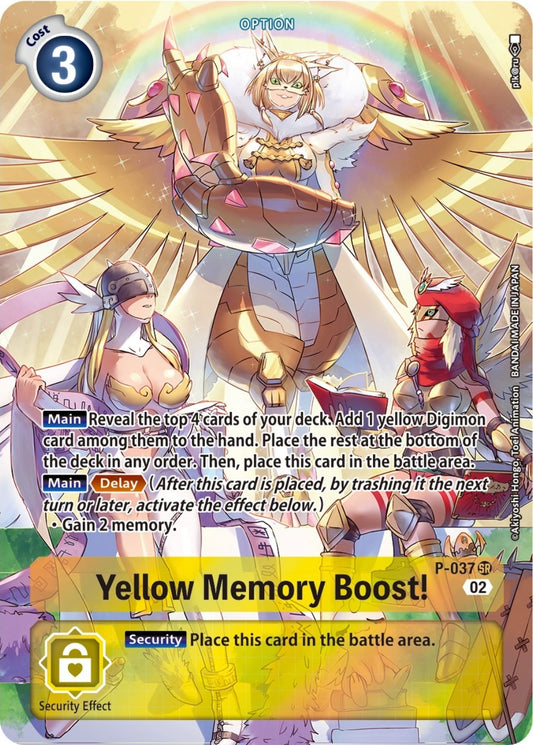 Image for Yellow Memory Boost! - P-037 (Digimon Adventure Box 2) - Digimon Card Game