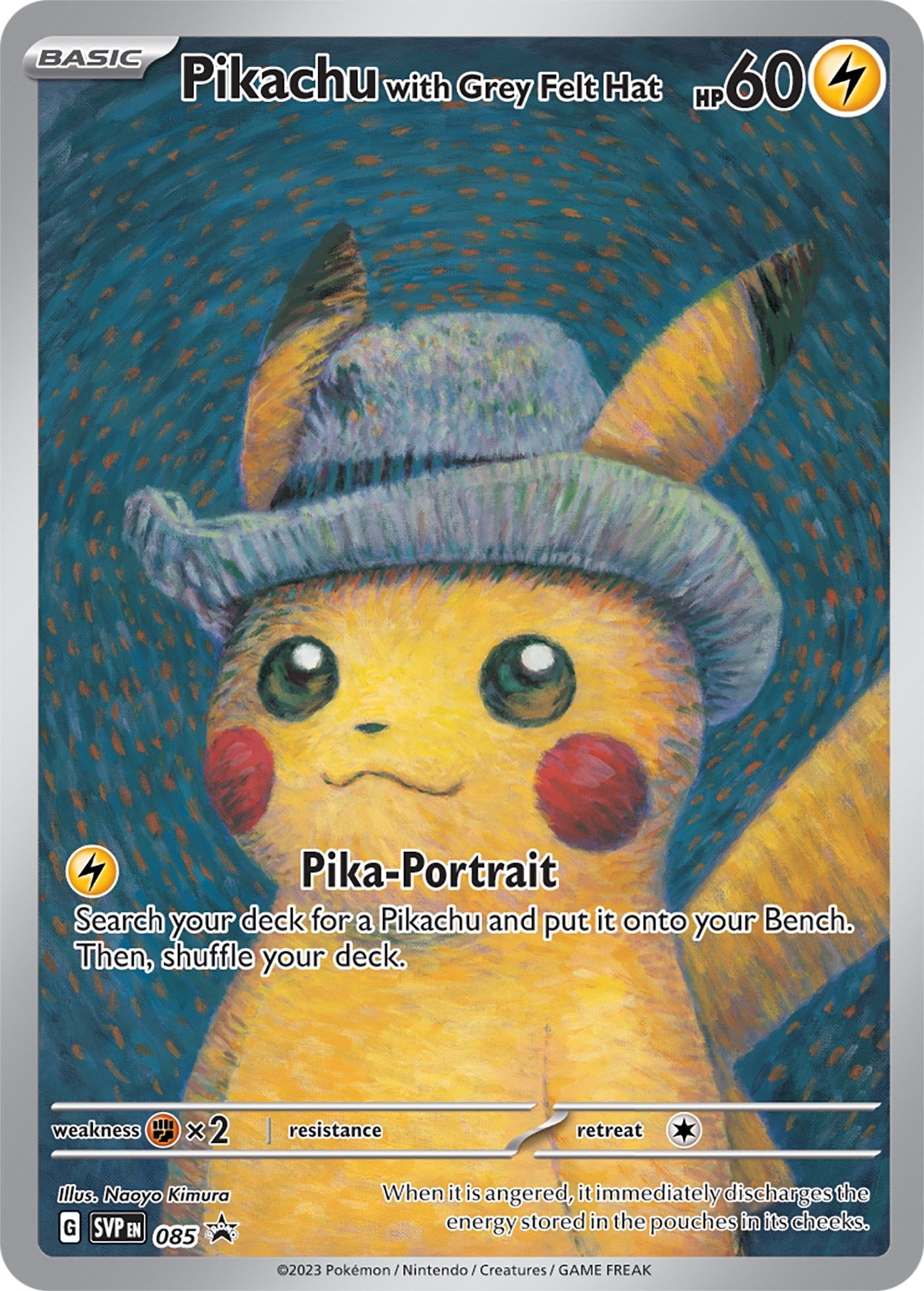 Image for Pikachu with Grey Felt Hat - Pokemon