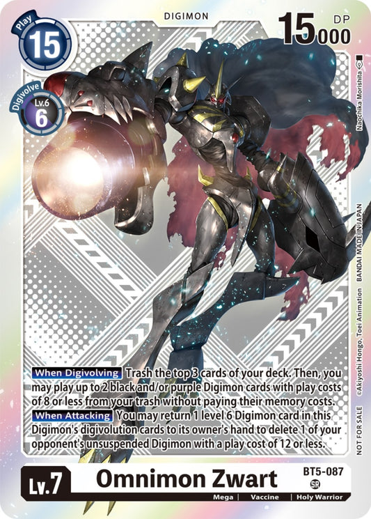 Image for Omnimon Zwart (Starter Deck 15 & 16 Pre-Release Winner) - Digimon Card Game