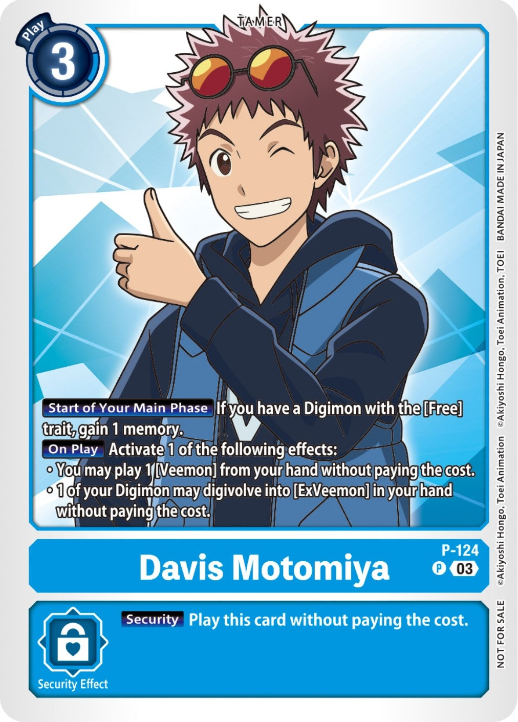 Image for Davis Motomiya - P-124 (NYCC 2023 Demo Deck) - Digimon Card Game