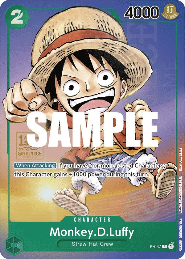 Image for Monkey.D.Luffy (037) (1st Anniversary Tournament) - One Piece Card Game