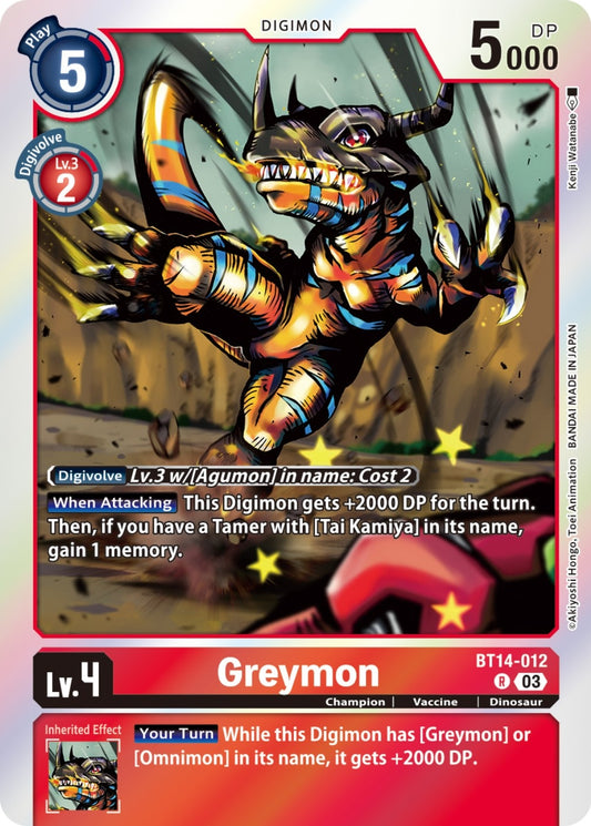 Image for Greymon - Digimon Card Game