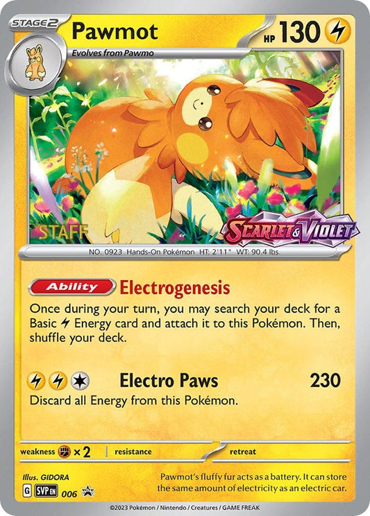 Image for Pawmot - 006 (Prerelease) [Staff] - Pokemon