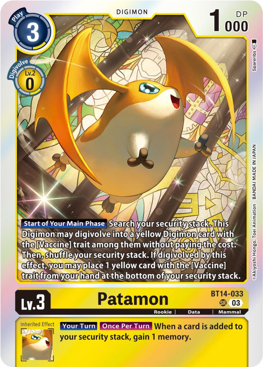 Image for Patamon - Digimon Card Game