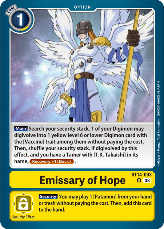 Image for Emissary of Hope - Digimon Card Game