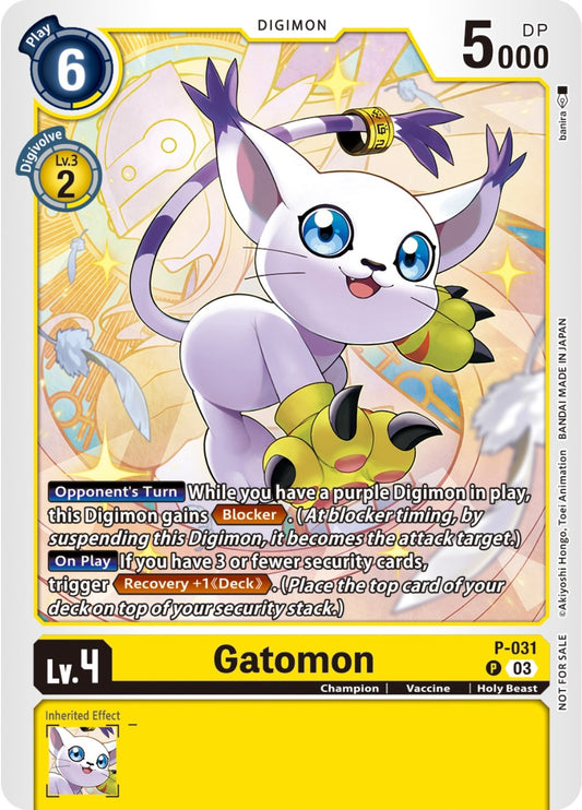 Image for Gatomon - P-031 (Blast Ace Pre-Release) - Digimon Card Game
