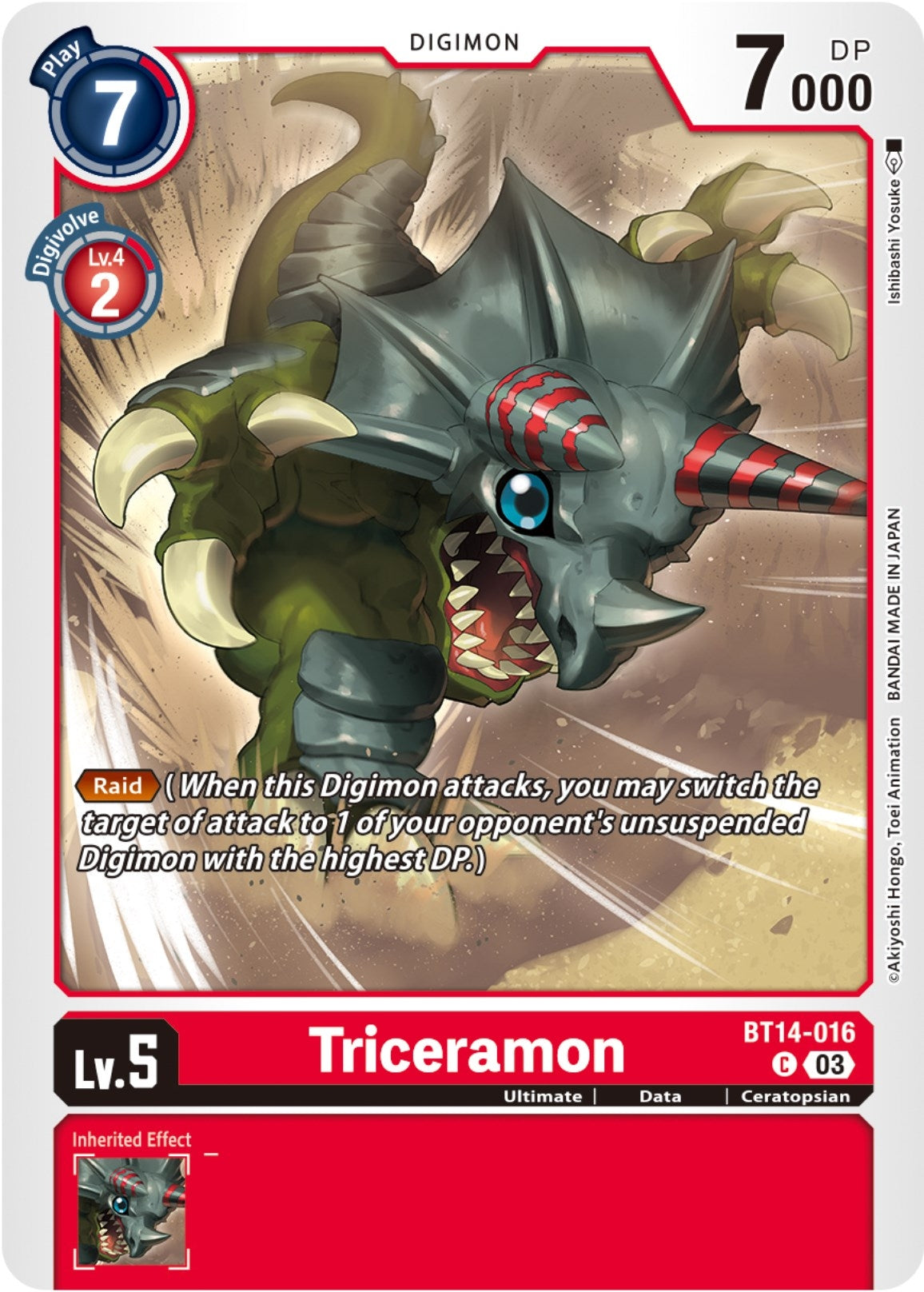 Image for Triceramon - Digimon Card Game