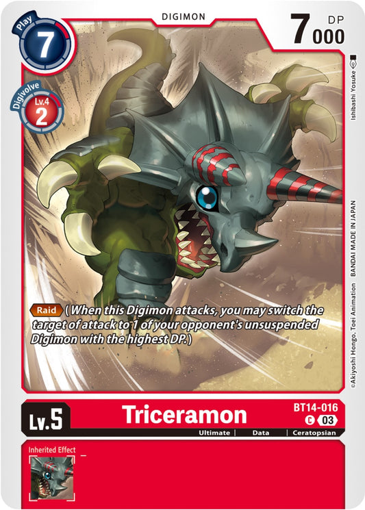 Image for Triceramon - Digimon Card Game