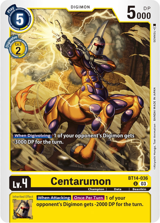 Image for Centarumon - Digimon Card Game