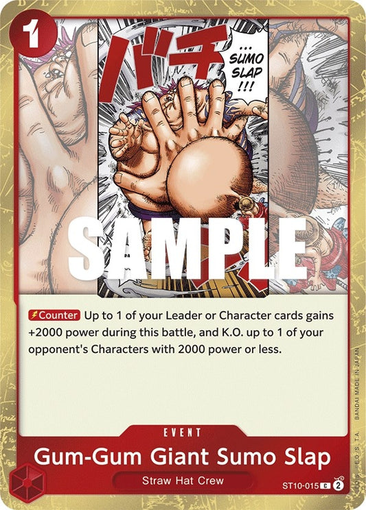 Image for Gum-Gum Giant Sumo Slap - One Piece Card Game