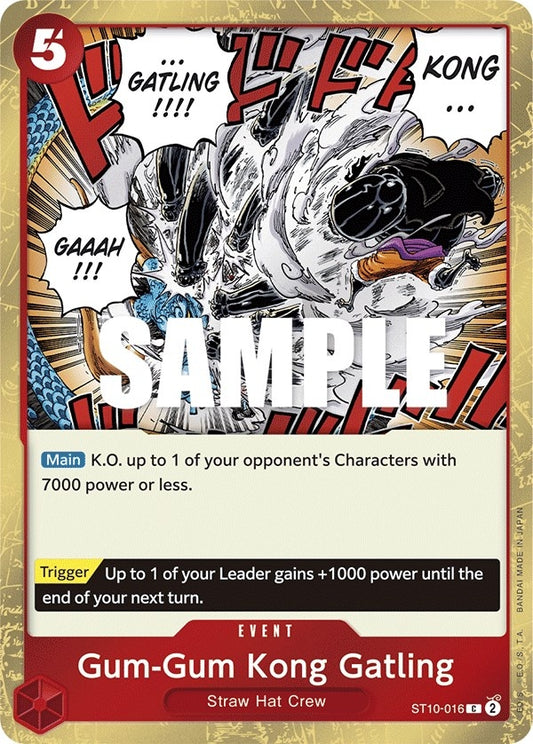 Image for Gum-Gum Kong Gatling - One Piece Card Game