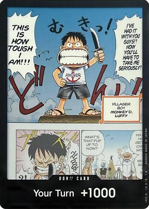 Image for DON!! Card (Young Luffy) (Devil Fruits Collection Vol. 1) - One Piece Card Game