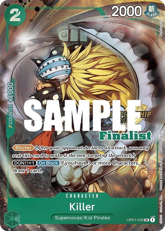 Image for Killer (CS 2023 Top Players Pack) [Finalist] - One Piece Card Game