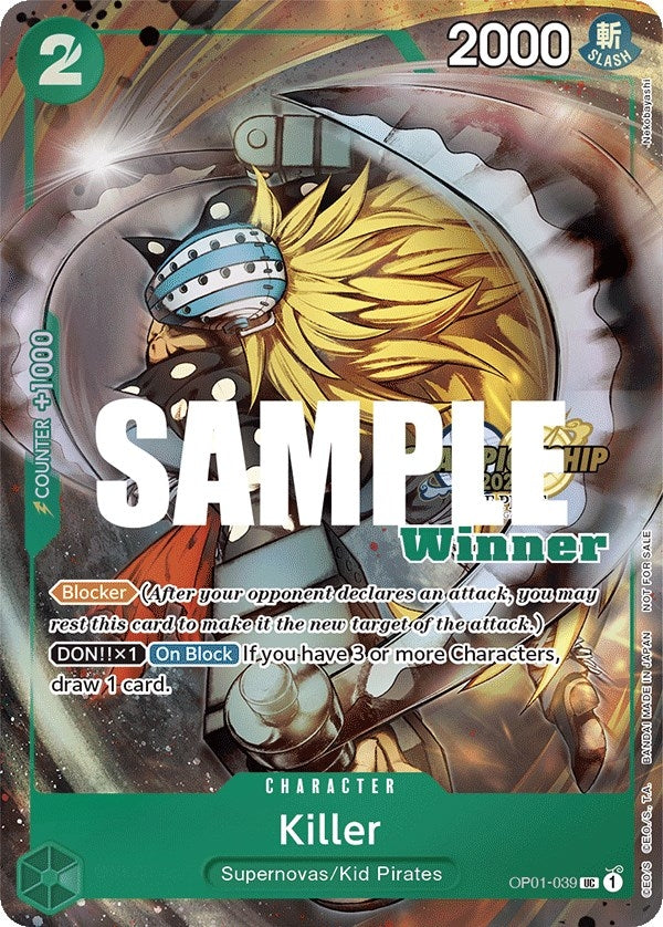 Image for Killer (CS 2023 Top Players Pack) [Winner] - One Piece Card Game