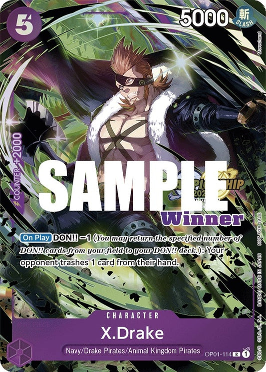 Image for X.Drake (CS 2023 Top Players Pack) [Winner] - One Piece Card Game