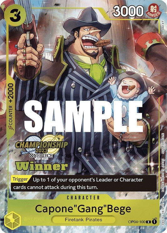 Image for Capone"Gang"Bege (CS 2023 Top Players Pack) [Winner] - One Piece Card Game