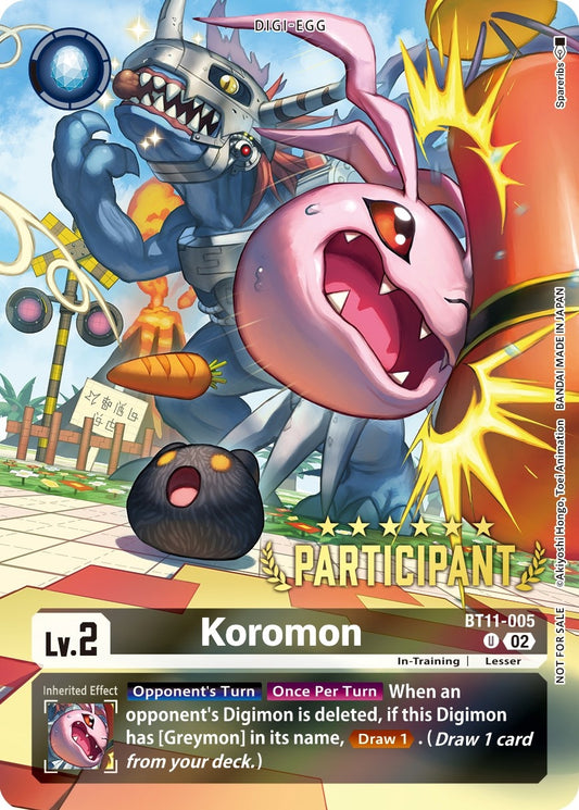 Image for Koromon (Digimon 3-On-3 Participation) - Digimon Card Game