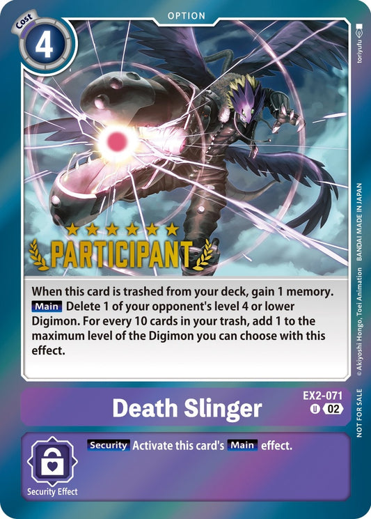 Image for Death Slinger (Digimon 3-On-3 Participation) - Digimon Card Game