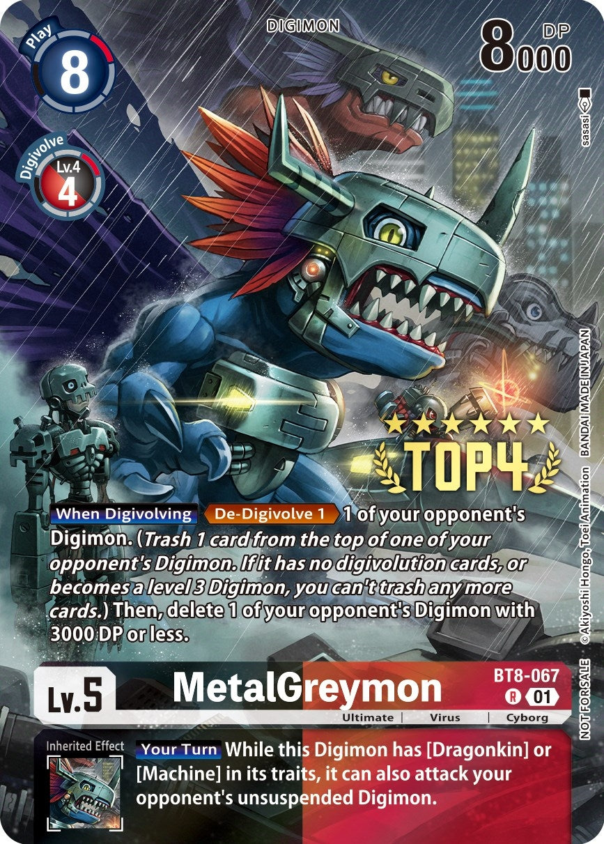Image for MetalGreymon (Digimon 3-On-3 Top 4) - Digimon Card Game