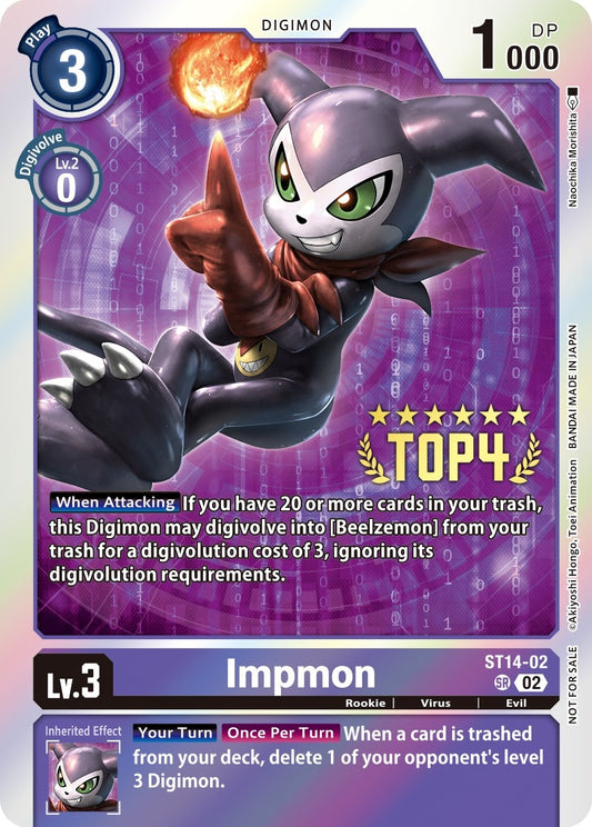 Image for Impmon (Digimon 3-On-3 Top 4) - Digimon Card Game