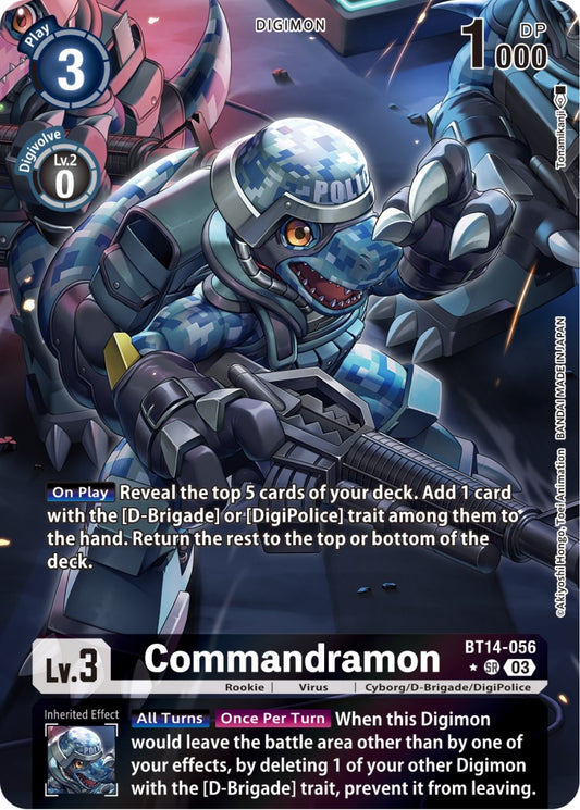 Image for Commandramon (Alternate Art) - Digimon Card Game