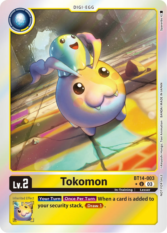 Image for Tokomon (Blast Ace Box Promotion Pack) - Digimon Card Game