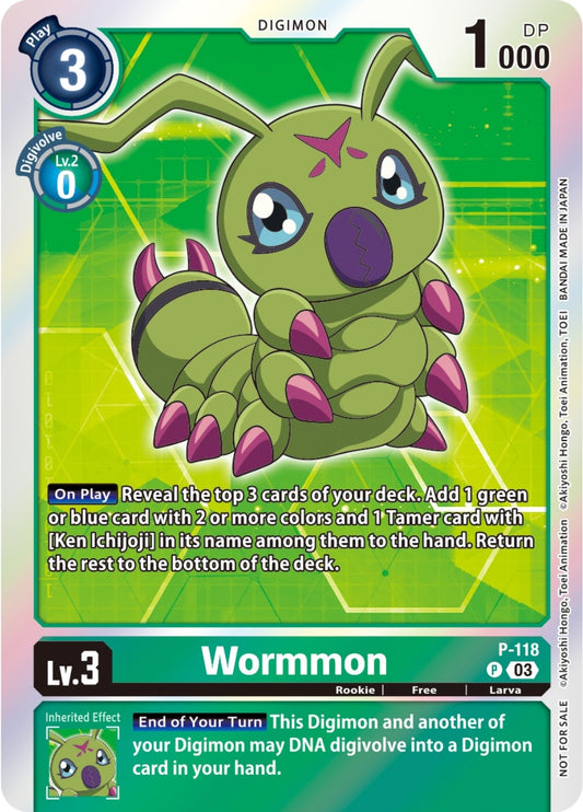 Image for Wormmon - P-118 (Tamer Party Pack -The Beginning- Ver. 2.0) - Digimon Card Game