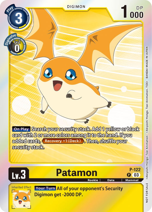 Image for Patamon - P-122 (Tamer Party Pack -The Beginning- Ver. 2.0) - Digimon Card Game