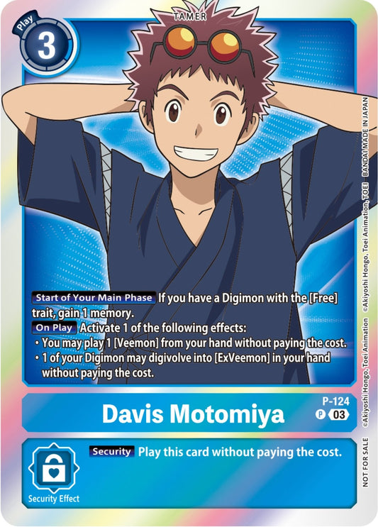 Image for Davis Motomiya - P-124 (Tamer Party Pack -The Beginning- Ver. 2.0) - Digimon Card Game