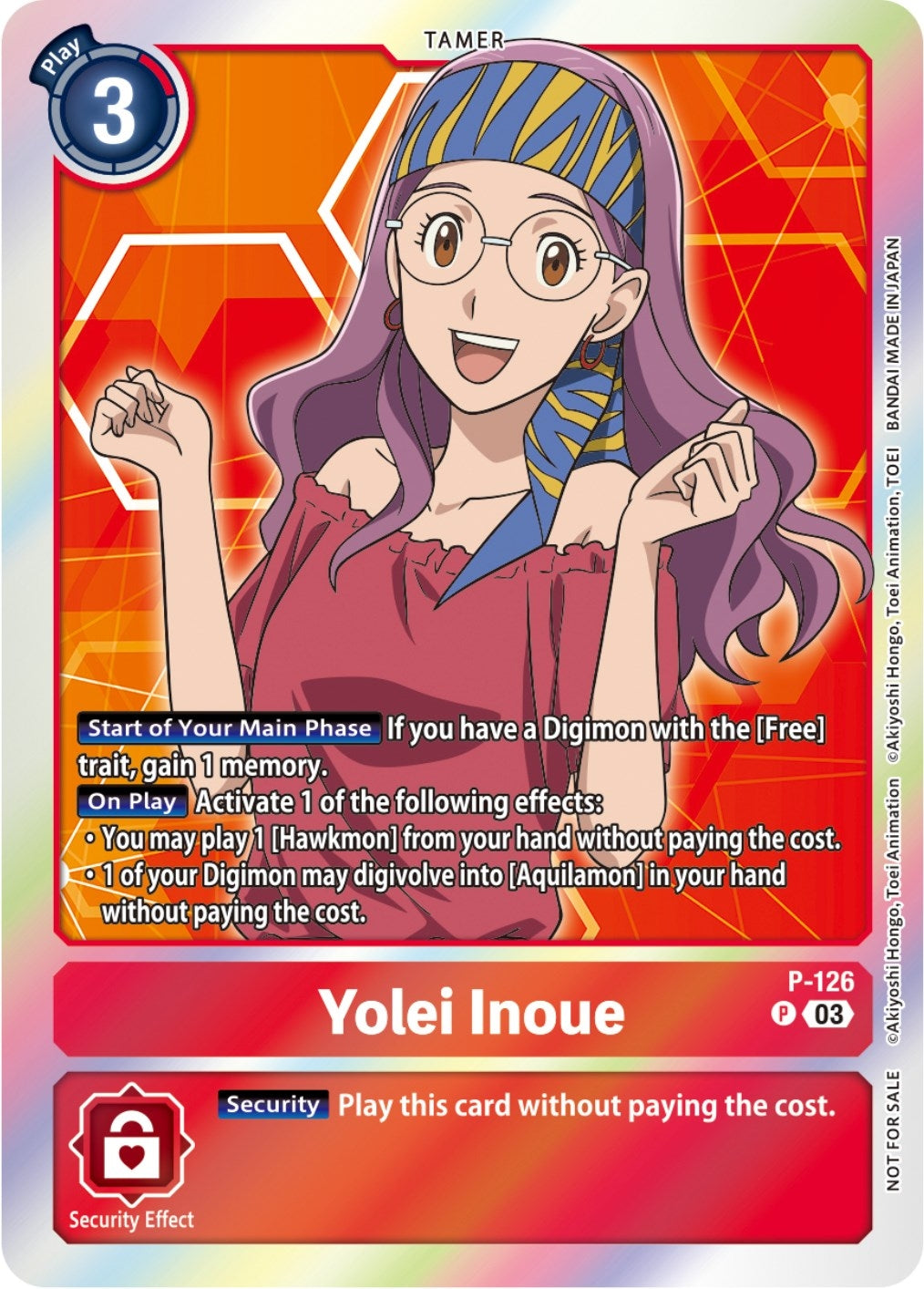Image for Yolei Inoue - P-126 (Tamer Party Pack -The Beginning- Ver. 2.0) - Digimon Card Game