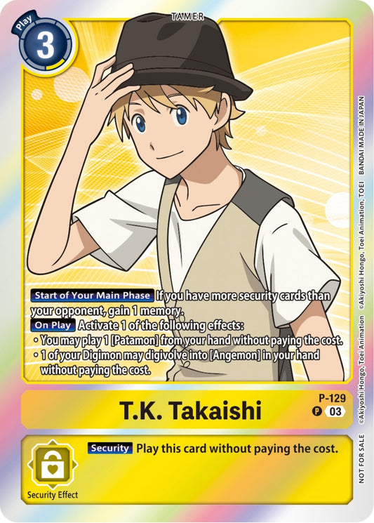 Image for T.K. Takaishi - P-129 (Tamer Party Pack -The Beginning- Ver. 2.0) - Digimon Card Game