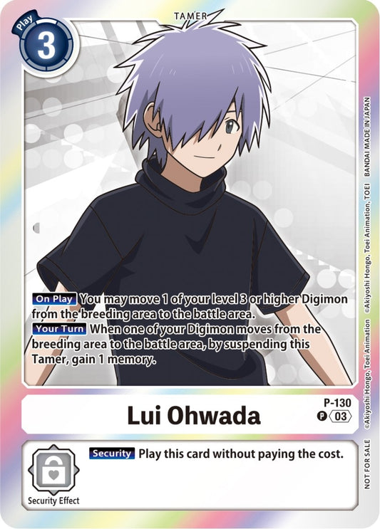 Image for Lui Ohwada - P-130 (Tamer Party Pack -The Beginning- Ver. 2.0) - Digimon Card Game