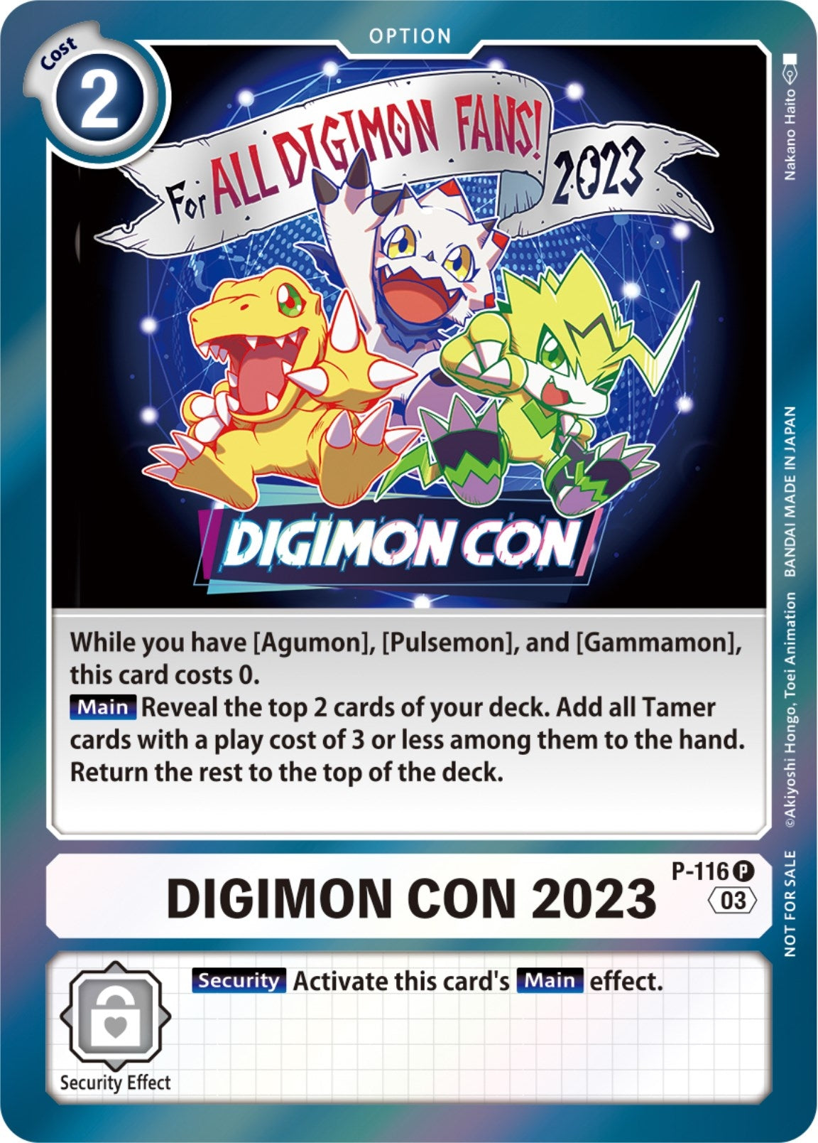 Image for Digimon Con 2023 (Official Tournament Pack Vol.11) - Digimon Card Game