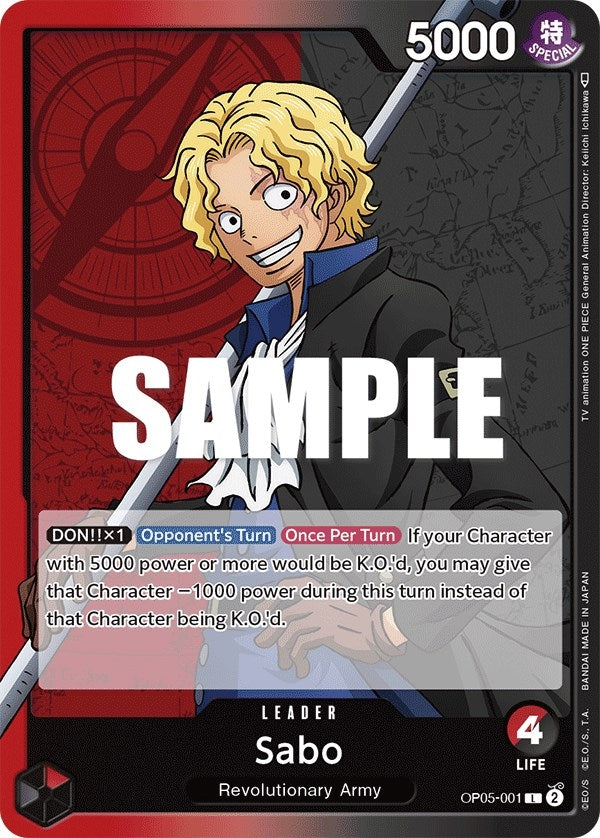 Image for Sabo (001) - One Piece Card Game