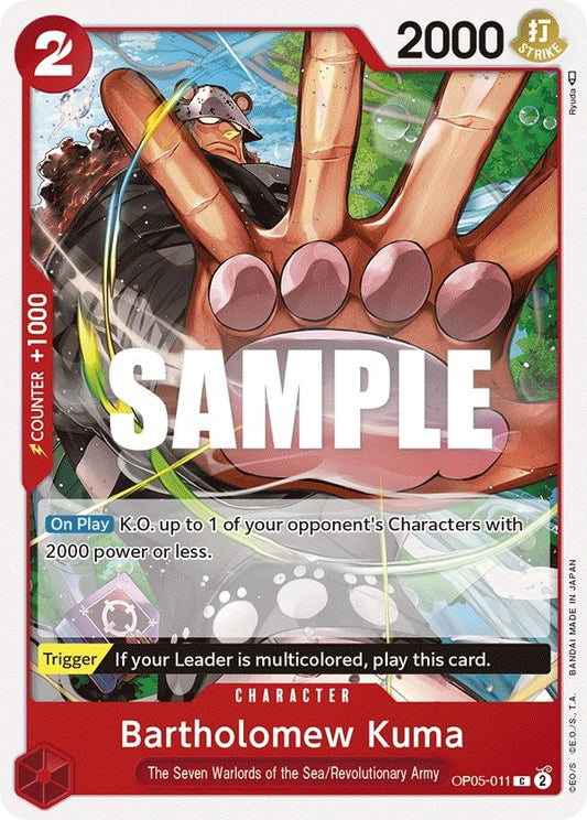 Image for Bartholomew Kuma - One Piece Card Game
