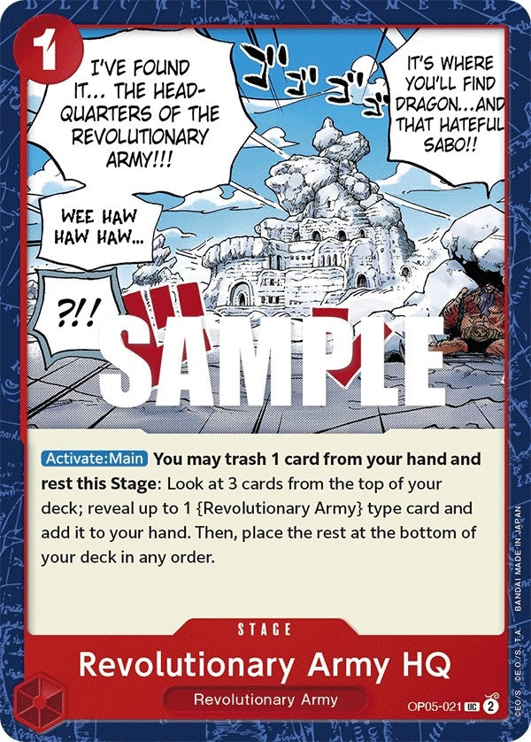 Image for Revolutionary Army HQ - One Piece Card Game