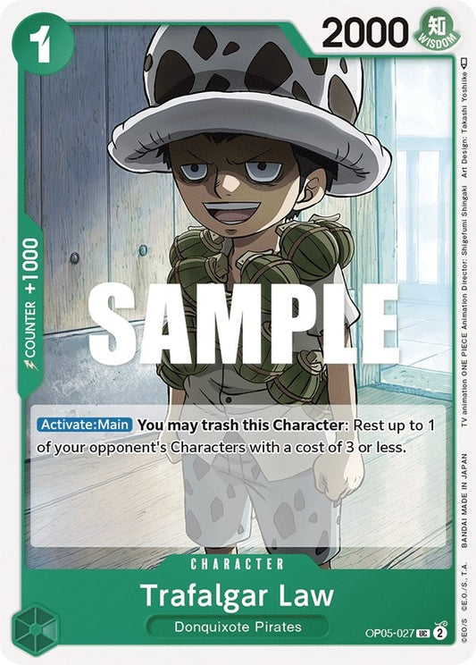 Image for Trafalgar Law (027) - One Piece Card Game