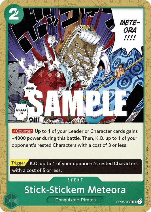 Image for Stick-Stickem Meteora - One Piece Card Game