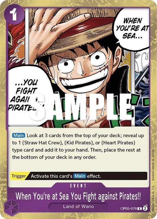 Image for When You're at Sea You Fight against Pirates!! - One Piece Card Game