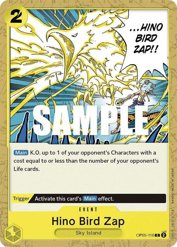 Image for Hino Bird Zap - One Piece Card Game