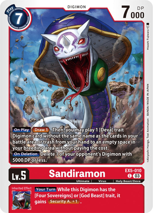 Image for Sandiramon - Digimon Card Game