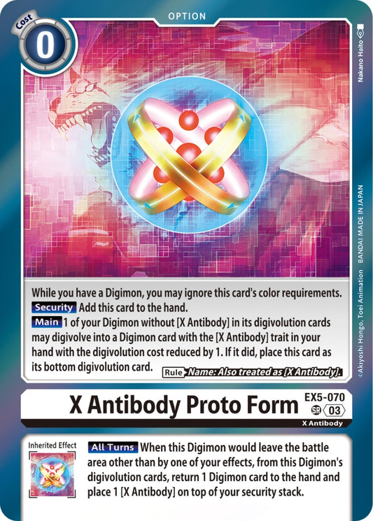 Image for X Antibody Proto Form - Digimon Card Game