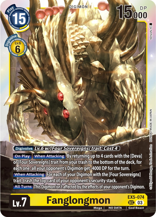 Image for Fanglongmon (Textured) - Digimon Card Game