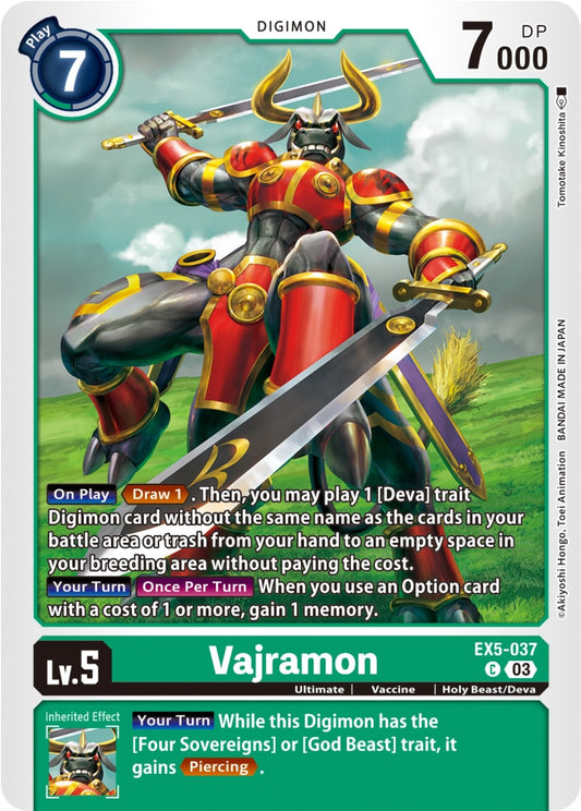 Image for Vajramon - Digimon Card Game